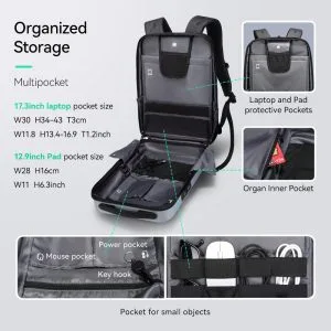 Mark Ryden MR 7917 Hard-Shell Anti-Theft Backpack 17" – view 4